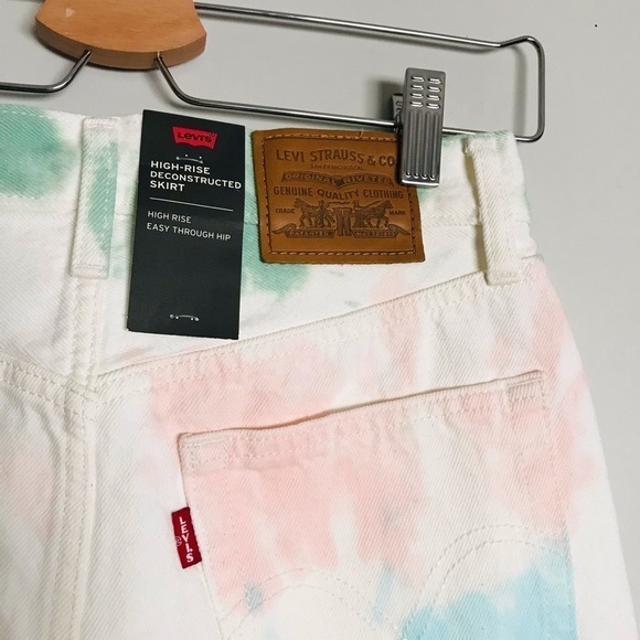 Levi’s Premium Tie Dye Deconstructed Skirt - Picture 5 of 8